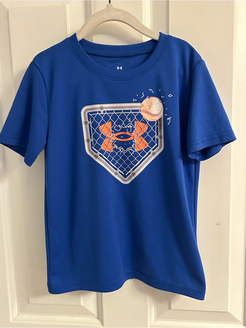 Under Armour Boys' Royal Blue Short Sleeve Baseball Graphic Tee